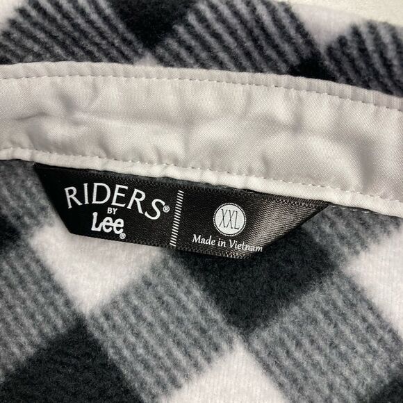RIDERS‎ by LEE, Women’s Flannel Shirt, Size XXL/XXG/TTG, Black & White checked - Picture 9 of 9